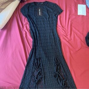 Dolls Kill CHILL DATE MAXI DRESS - BLACK